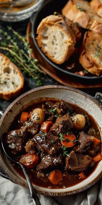Boeuf Bourguignon à l'Ancienne