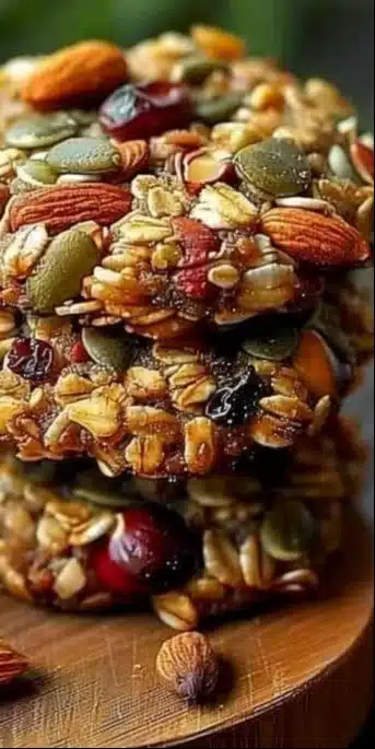 Biscuits énergétiques faits maison avec noix et graines nutritives