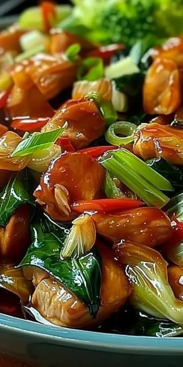 Poulet Chinois Sauté au Chou