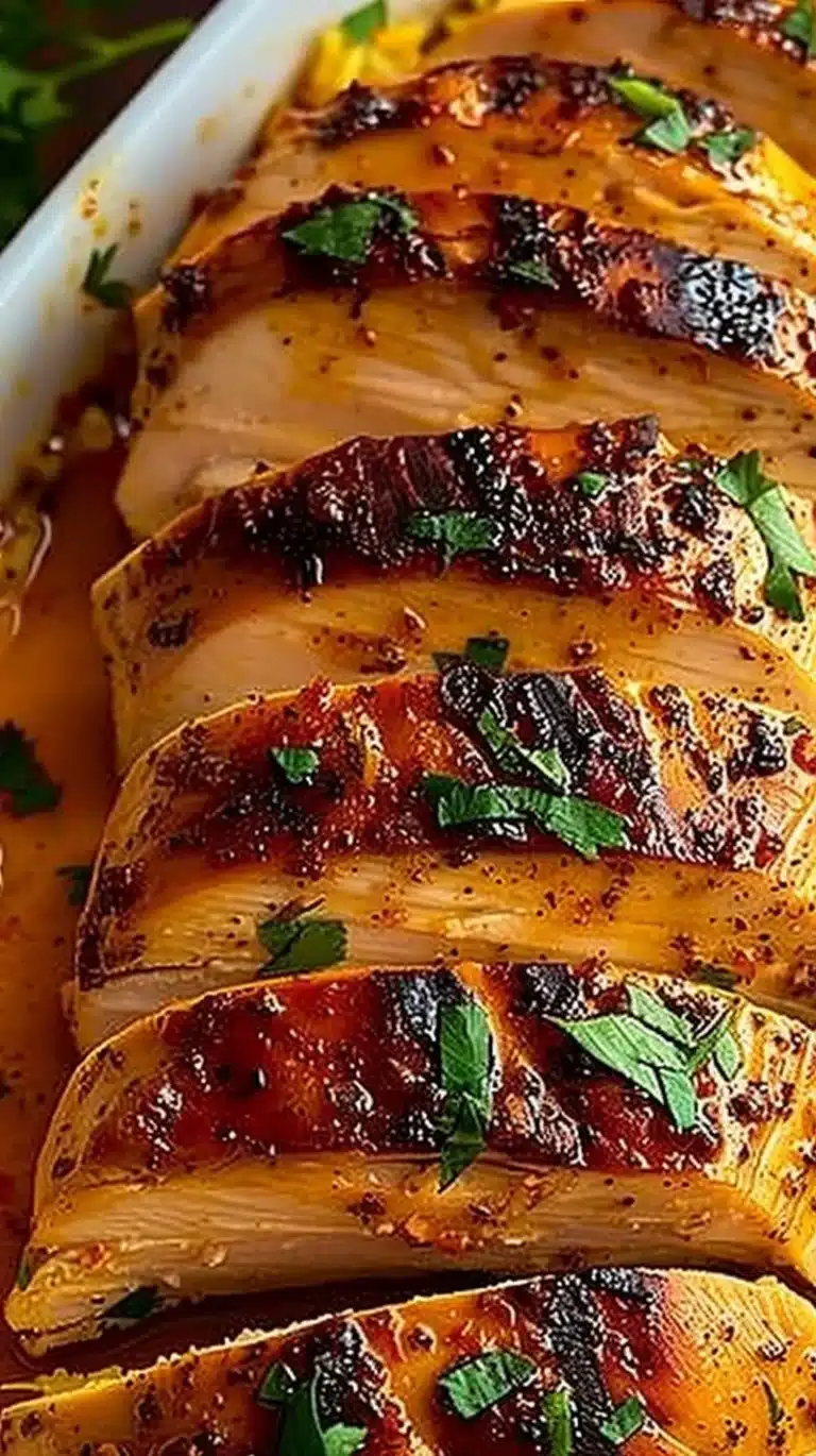 Recette de Filet de Poulet au Four, plat savoureux et juteux prêt à être dégusté.