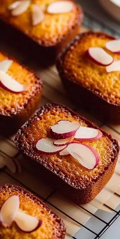 Financiers aux amandes, un dessert moelleux et savoureux en présentation élégante.