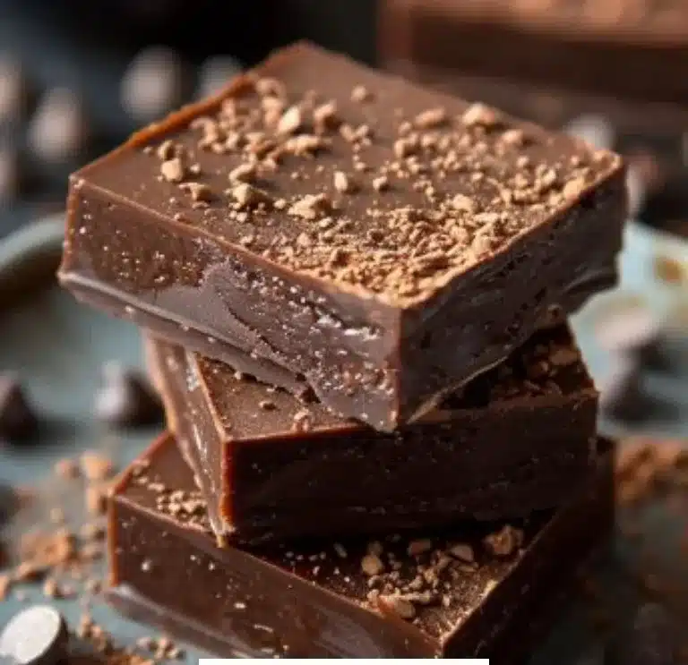 Fudge au Chocolat fait maison, une recette gourmande et indulgente.