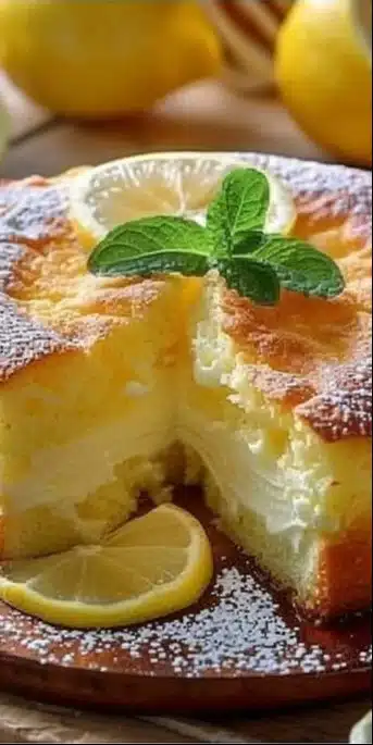 Recette de gâteau au citron crémeux prêt en 5 minutes
