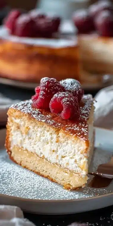 Gâteau au fromage blanc au citron, dessert léger et savoureux