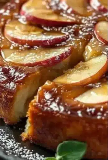 Gâteau flan aux pommes, un dessert crémeux et savoureux.
