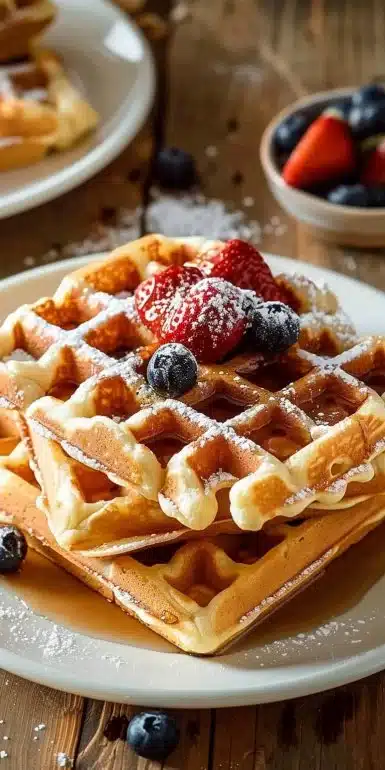 Recette de gaufres maison croustillantes et savoureuses.