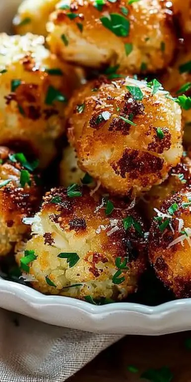 Baked Cauliflower Balls with Parmesan: Simple and Healthy Snack Recipe