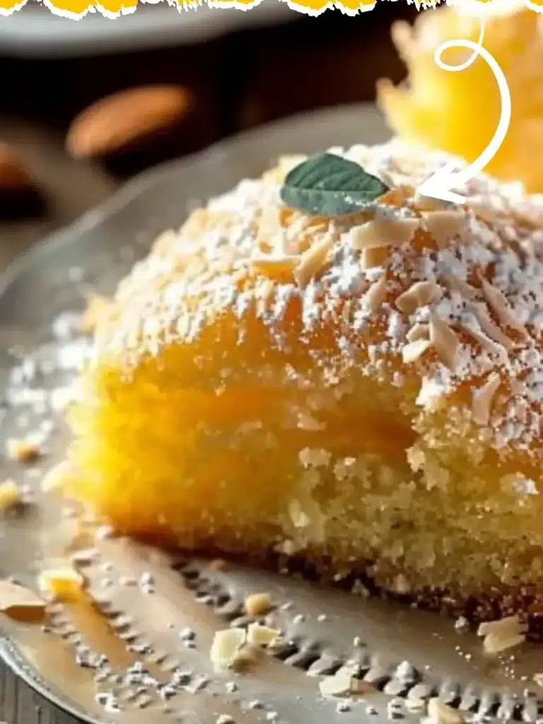 Moelleux d'amandes accompagné de compote de pommes, un dessert savoureux.