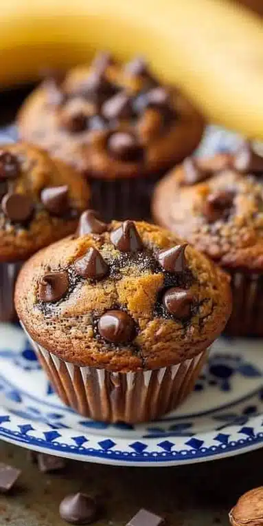 Muffins moelleux aux bananes et chocolat, une délicieuse recette maison