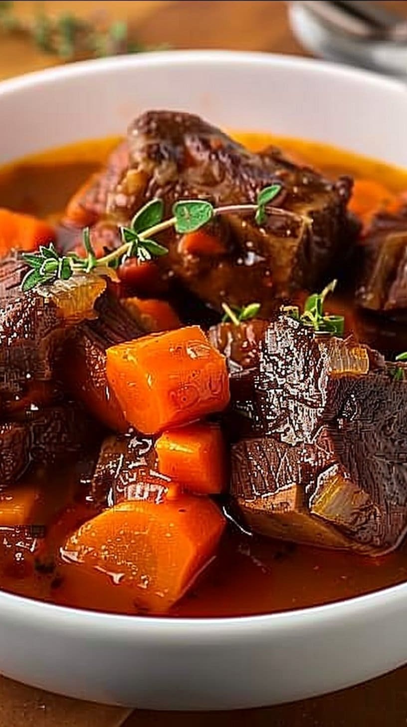 Boeuf braisé aux carottes