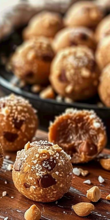 Boules de bonheur au beurre de cacahuète