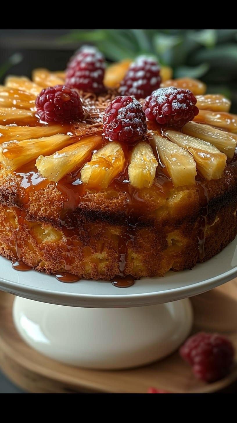 Gâteau Ananas Caramel