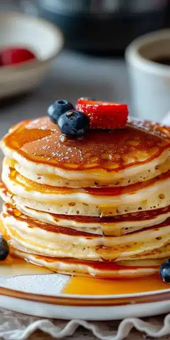 Recette de pancakes moelleux réalisés au Thermomix