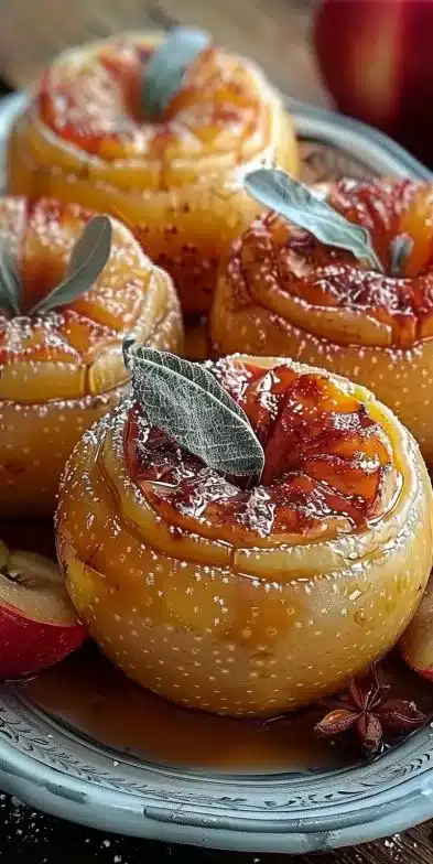 Pommes au Four à l'Ancienne, dessert traditionnel aux pommes cuit au four