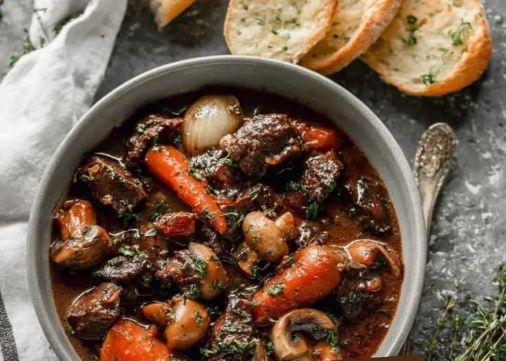 Boeuf Bourguignon à l'Ancienne