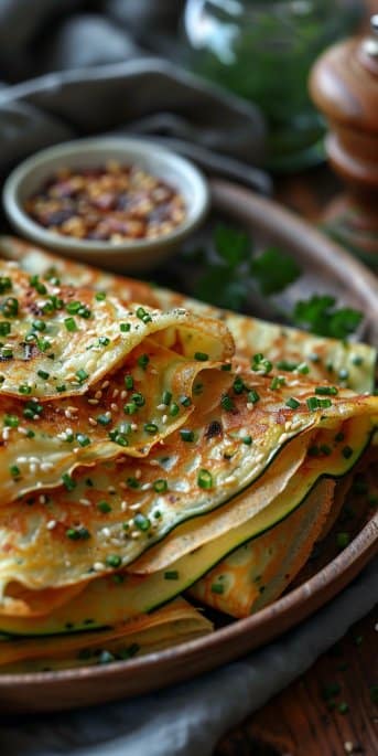 Crêpes de Courgettes Soufflées: Délicieusement Légères