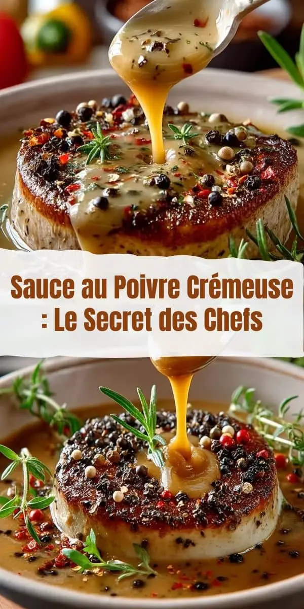 Sauce au Poivre Crémeuse : Le Secret des Chefs