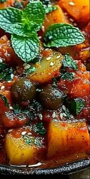 Tajine Magique aux Légumes, un plat délicieux et coloré.