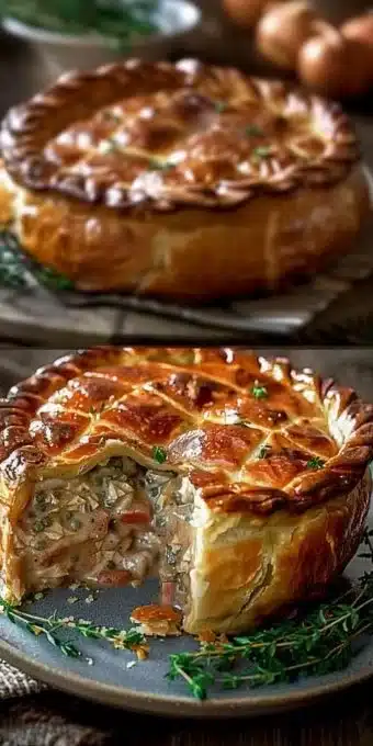 Tarte de canard délicieuse prête à impressionner vos invités