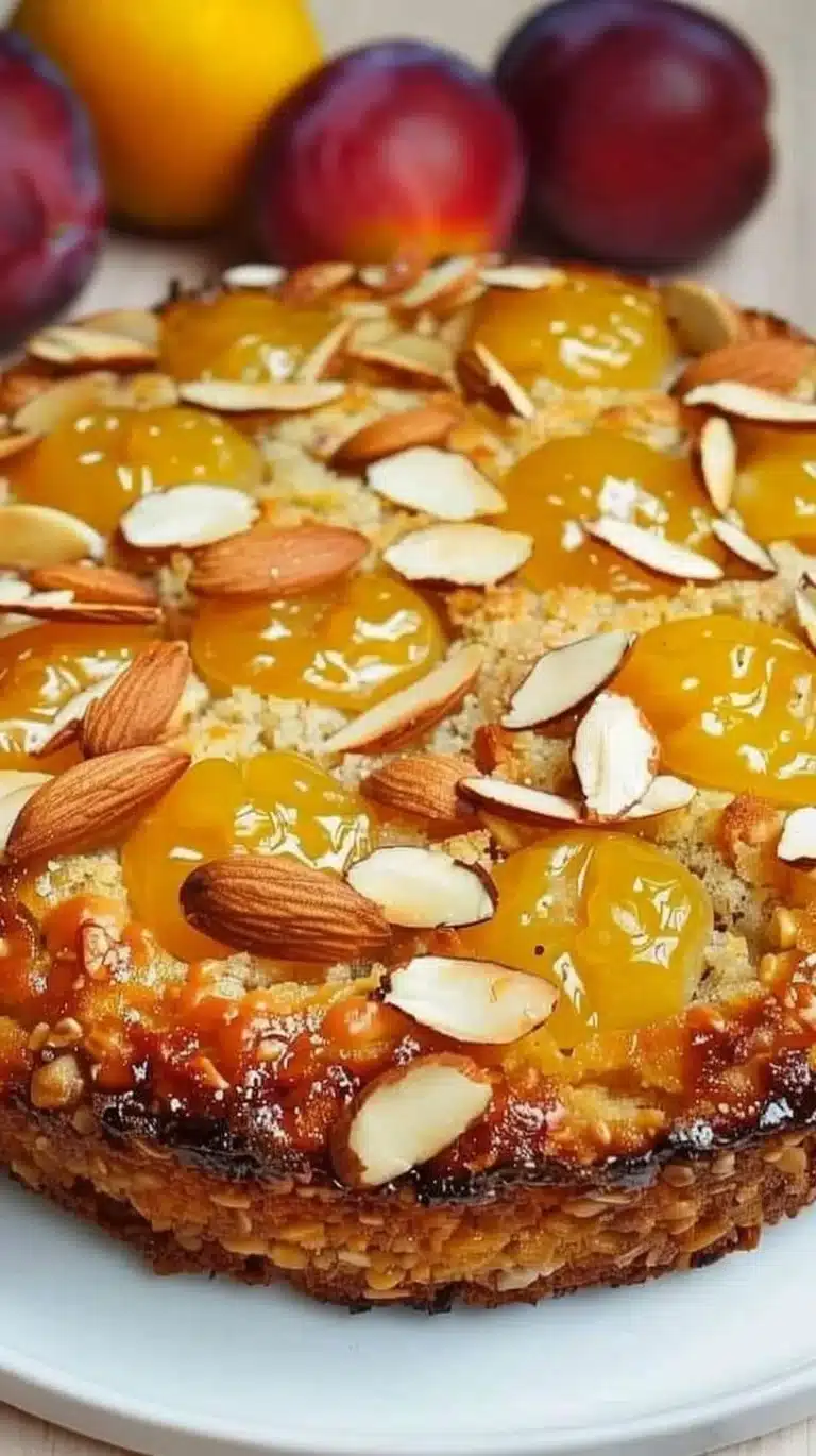 Tarte Mirabelles Alsacienne garnie de mirabelles fraîches dans une croûte dorée.