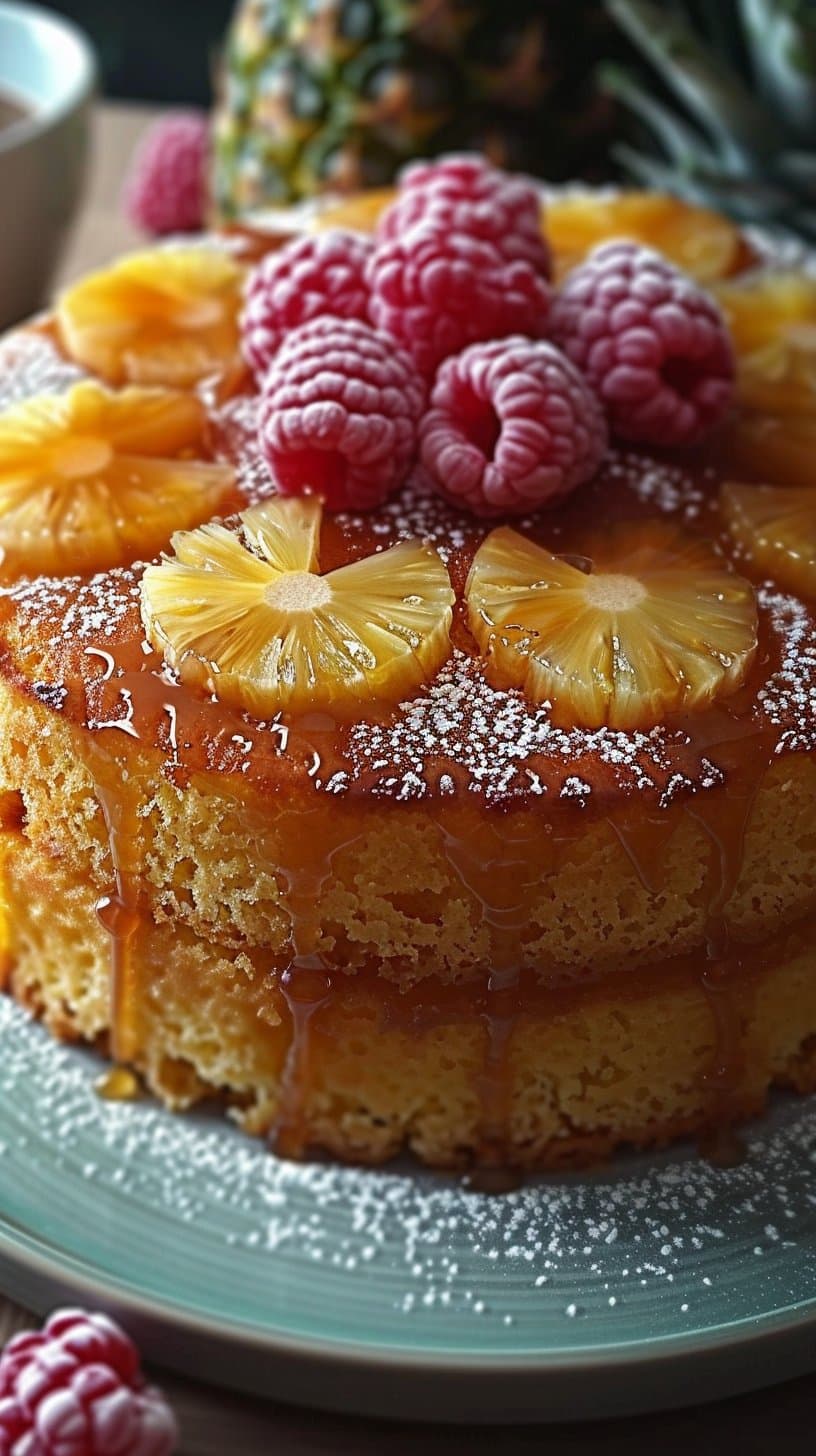 Gâteau Ananas Caramel