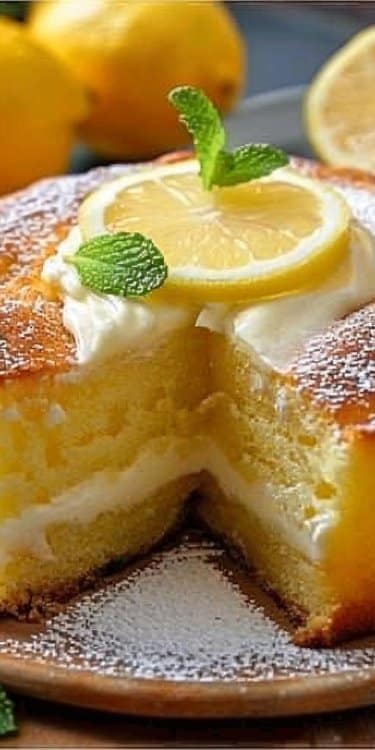 Gâteau au citron crémeux prêt en 5 minutes : rapide et ultra moelleux