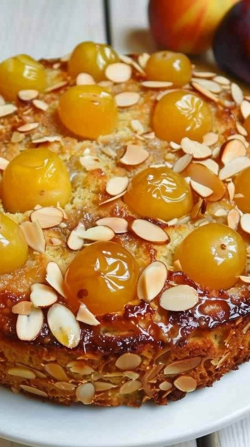Gâteau renversé aux mirabelles