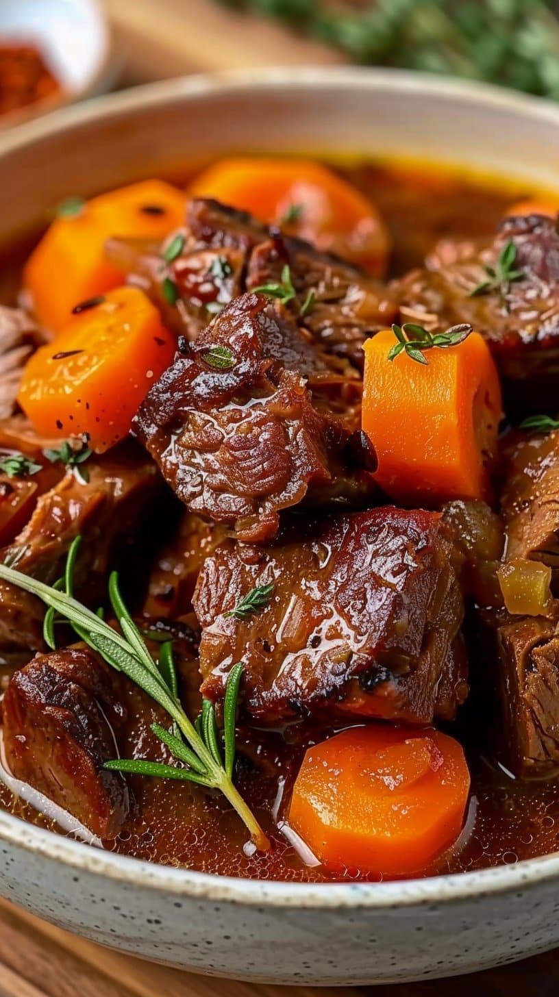 Boeuf braisé aux carottes