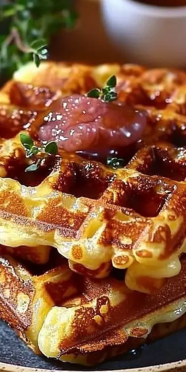 Brunch, Dîner ou Apéro : Ces Gaufres au Fromage Sont Toujours un Succès !