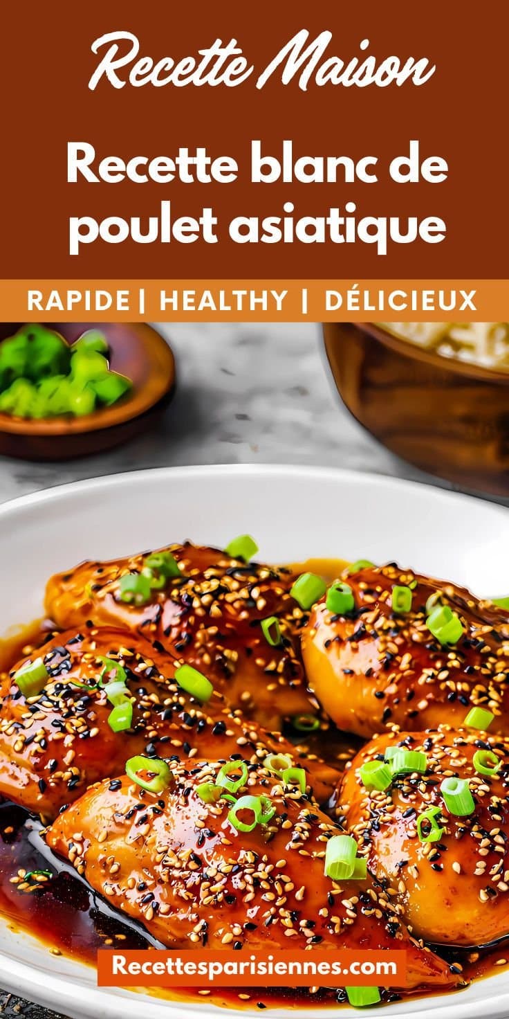 Blanc de poulet asiatique au four
