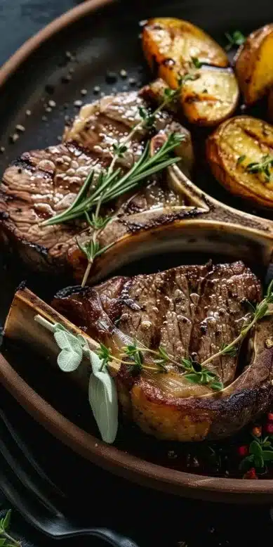 Recette d'agneau préparé dans une friteuse à air, simple et rapide.