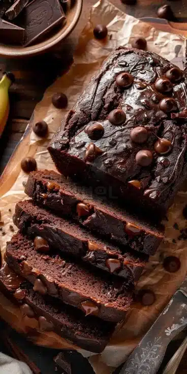 Banane Pain au Chocolat, une pâtisserie moelleuse avec chocolat et banane.