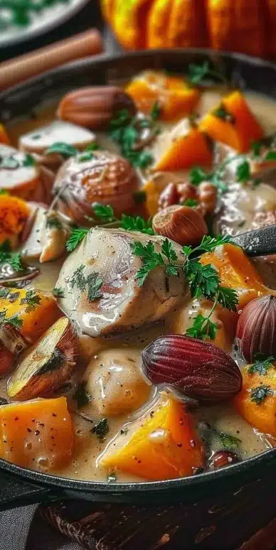 Blanquette de Dinde aux Marrons et Potiron : Une Variante Originale du Classique