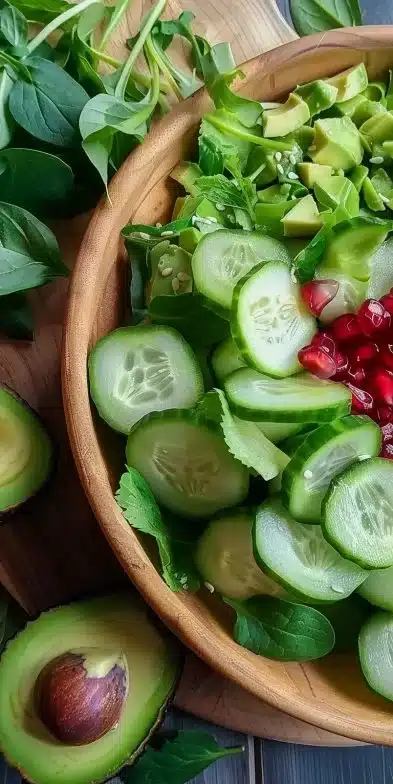 Bol d'Avocat et de Concombre, un plat frais et coloré