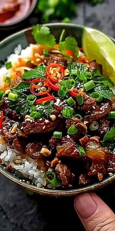 Bols de boeuf thaïlandais, recette facile et savoureuse