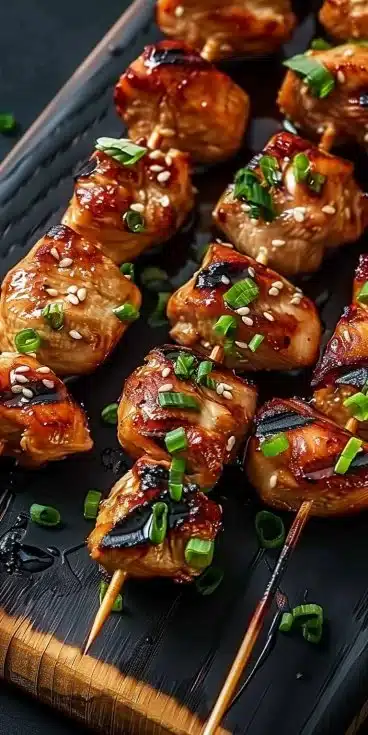 Brochettes de Poulet Teriyaki à la Friteuse Air : Savoureuses & Faciles