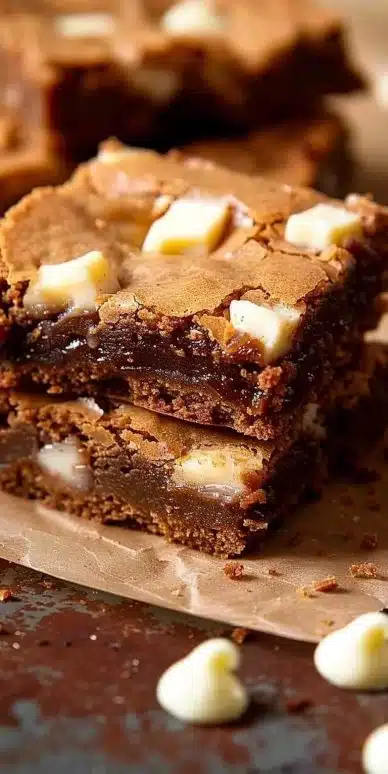 Brownie chocolat blanc