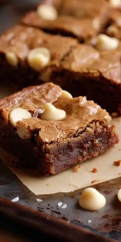 Brownie Chocolat Blanc Moelleux