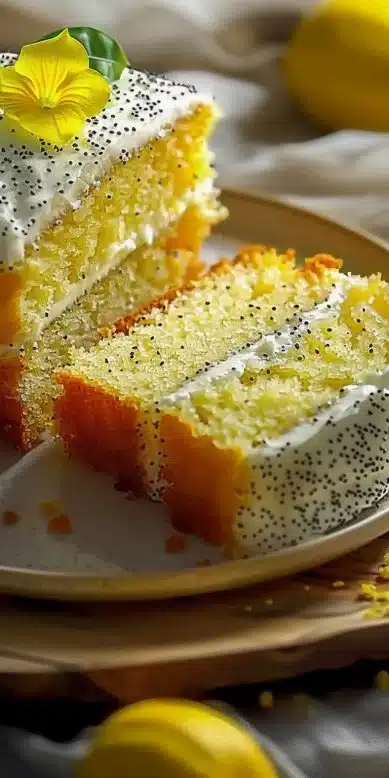 Cake Léger au Citron et Graines de Pavot
