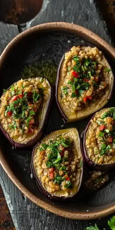 Recette de caviar d’aubergine préparé à l'air fryer, plat succulent et léger