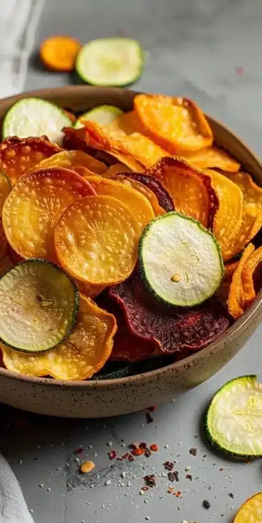 Chips de Légumes croustillants cuits au Airfryer