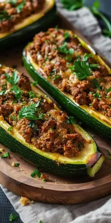 Courgettes farcies à l'airfryer