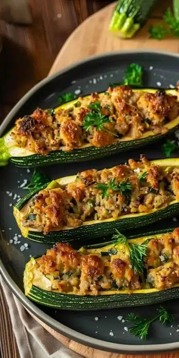 Courgettes Farcies à l'Airfryer
