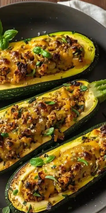 Courgettes Farcies à l'Airfryer