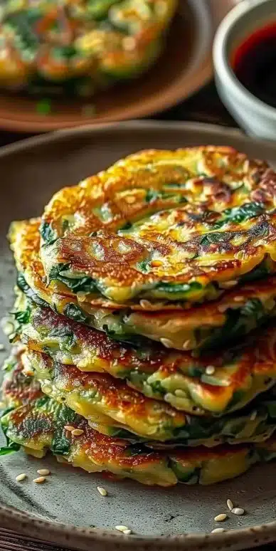 Crêpes Coréennes aux Blettes (Sigeumchi Jeon)