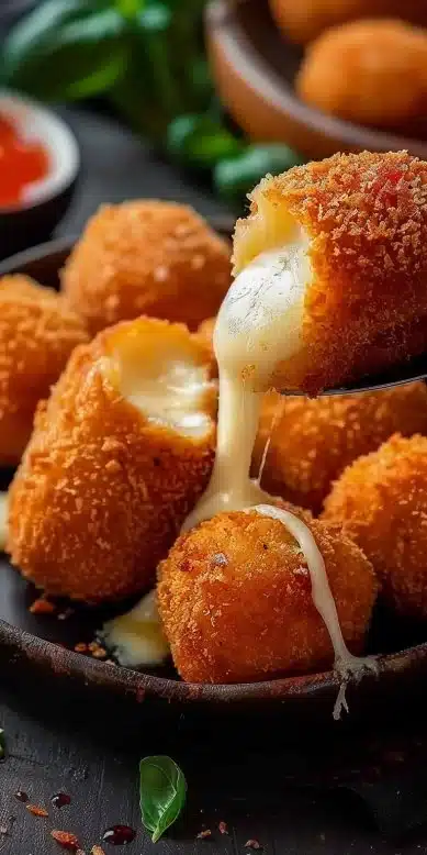 Croquettes mozzarella Galbani air fryer : recette facile