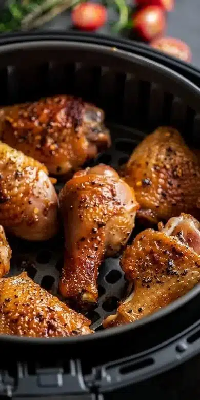 Cuisses de poulet dans l'airfryer : recette rapide et top