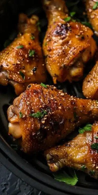 Cuisses de poulet dans l'airfryer : recette rapide et top