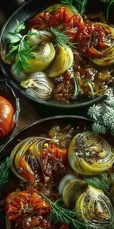 Délice Corse au Fenouil, un plat traditionnel corse plein de saveurs.