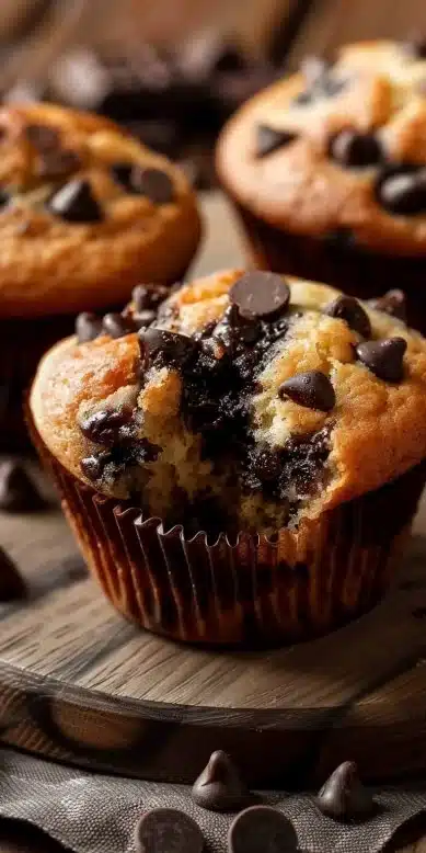 Easy Soft Chocolate Chip Muffin Recipe